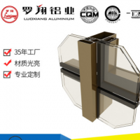 廣東羅翔建筑鋁合金型材 噴涂砂紋銀白穿條隔熱斷橋門窗鋁材