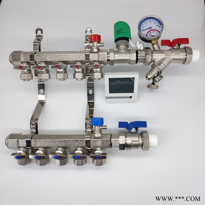 畜牧地暖 銅電鍍8路分水器1620地暖管工程批量供應(yīng)定制價(jià)格優(yōu)惠