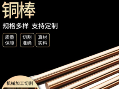 供應實心銅棒 可加工切割到店黃銅棒 定制擠壓焊接無氧純銅銅棒