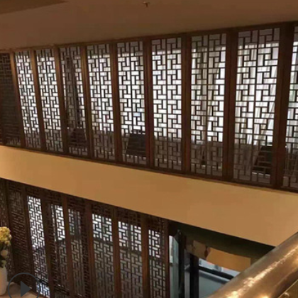 廠家直供歐式酒店移動屏風隔斷中式青古銅浮雕繪畫客廳裝飾鋁藝